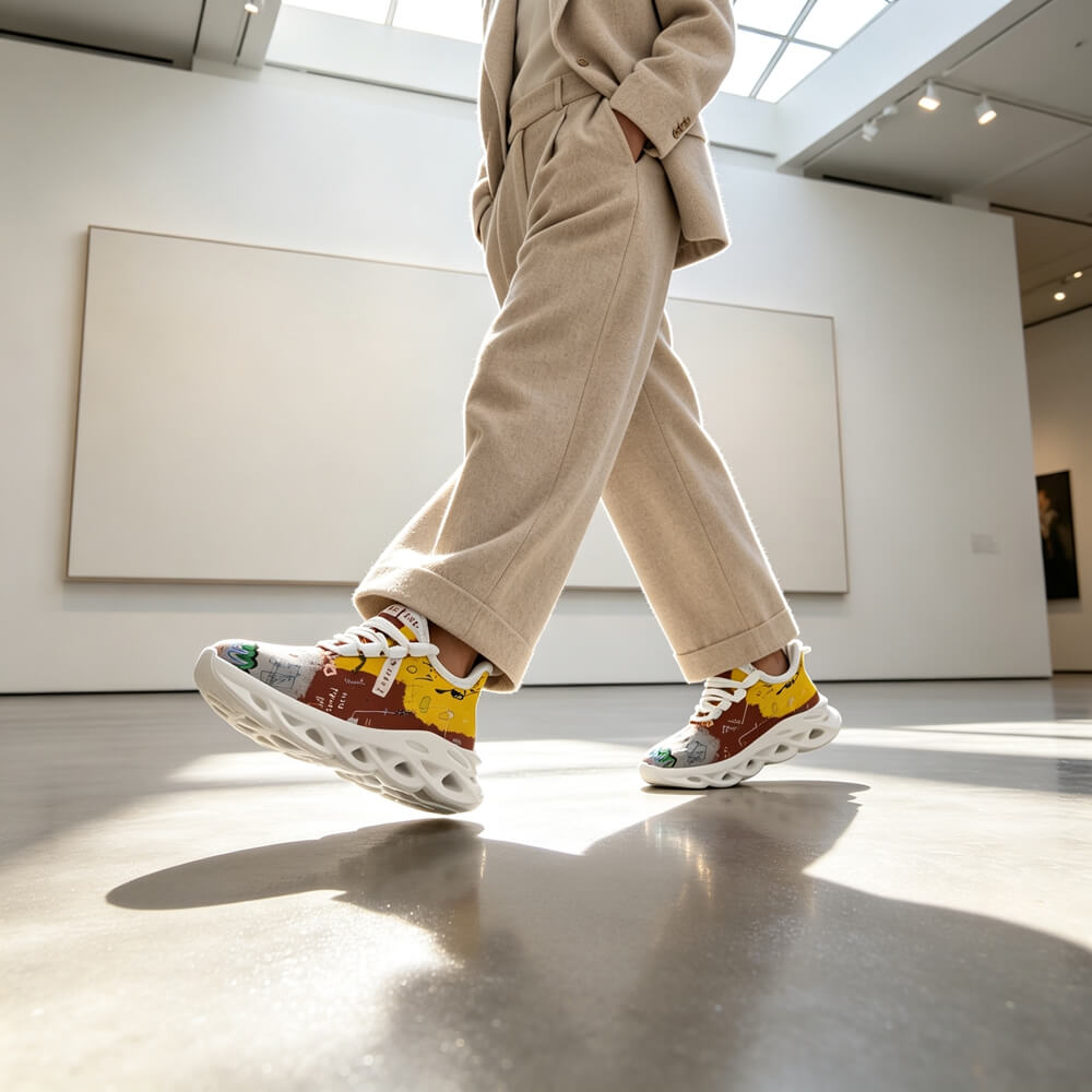 Limited Edition Abstract Graffiti Custom Sneaks Blending Raw Street Culture Drop