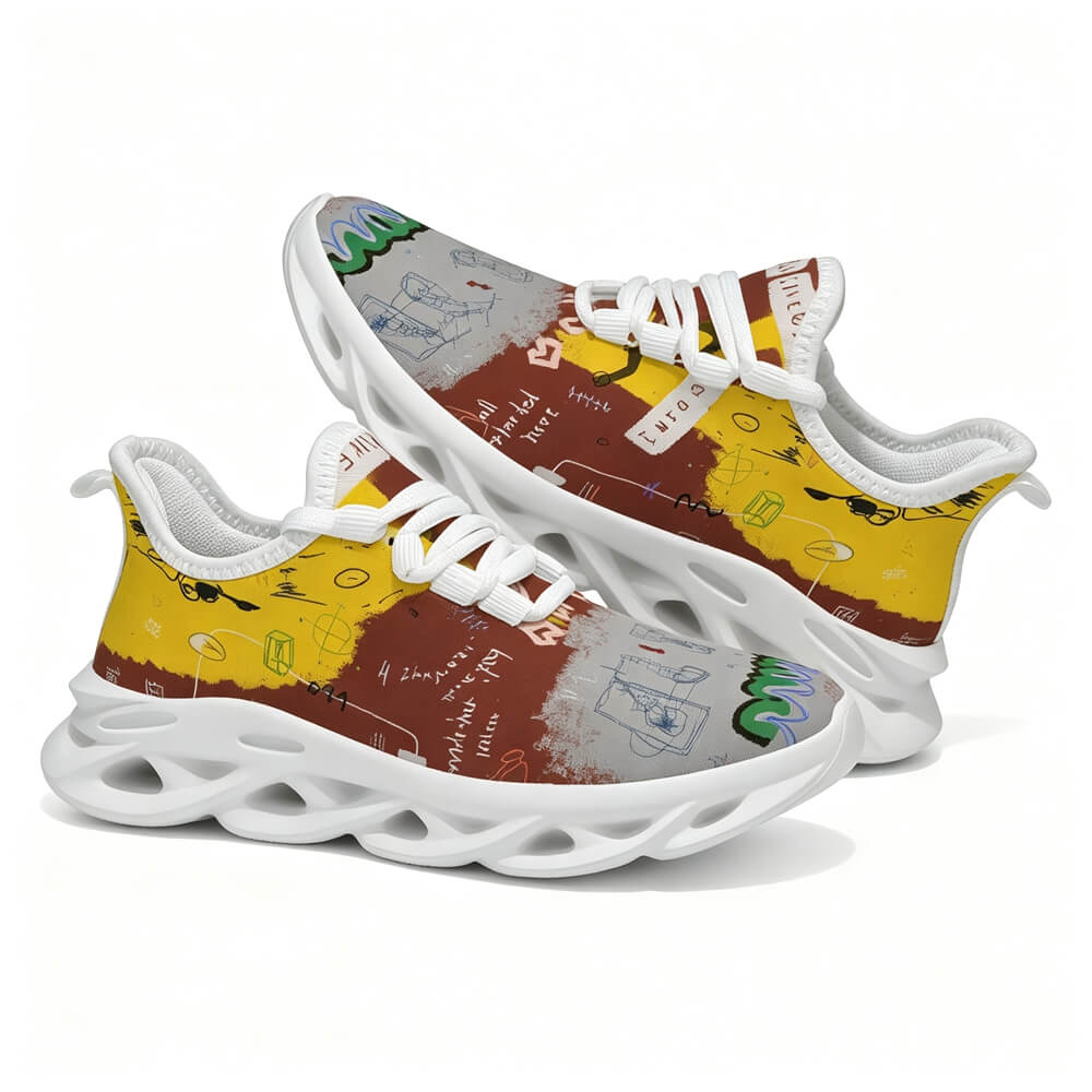 Limited Edition Abstract Graffiti Custom Sneaks Blending Raw Street Culture Drop