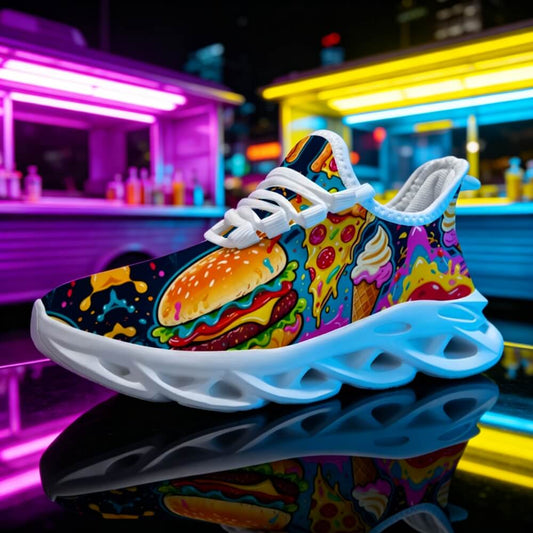 Exclusive Fast Food & Ice Cream Custom Sneaks Embodying Raw Street Culture