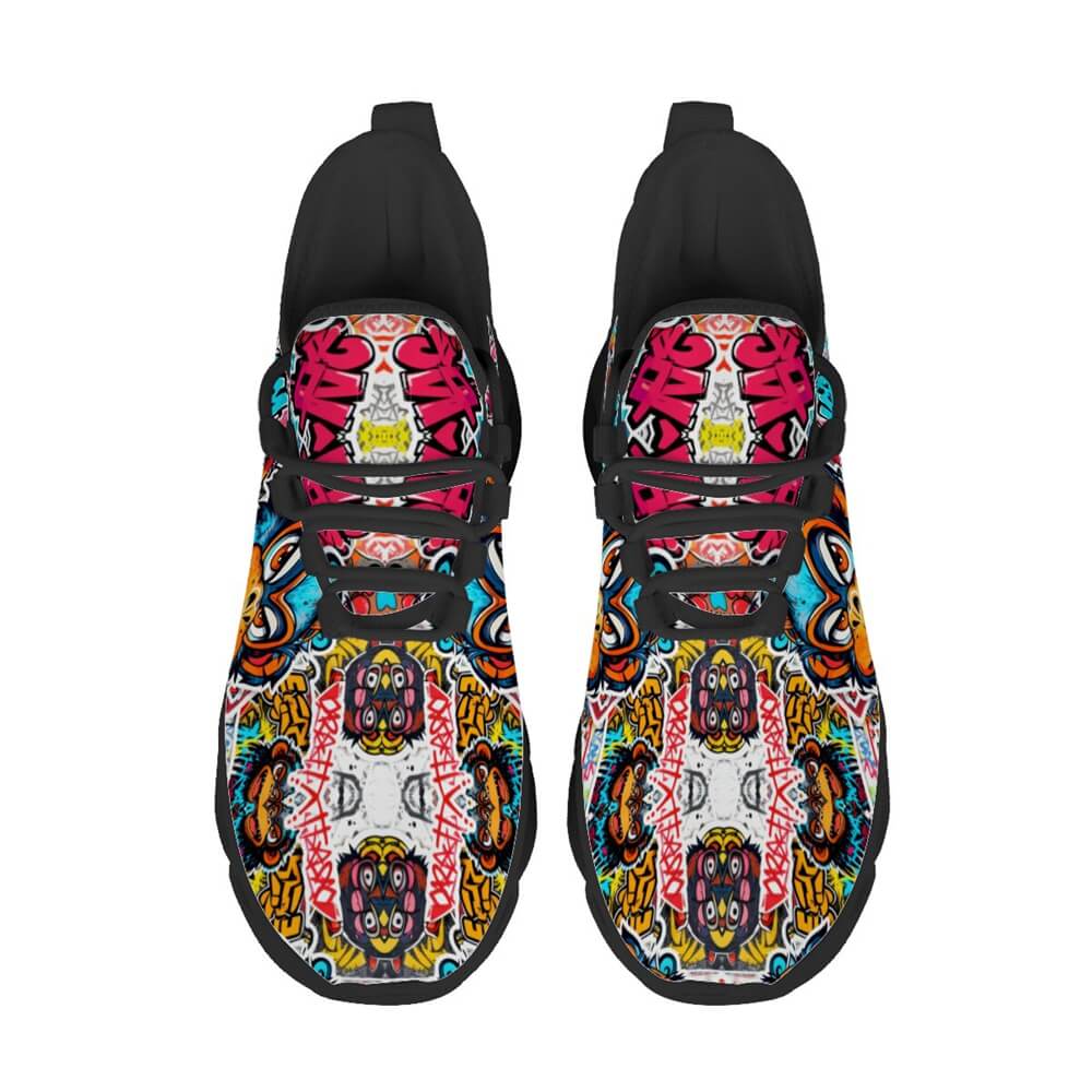 Exclusive Rebel Monkey Mascot Custom Sneaks Embodying Raw Street Culture