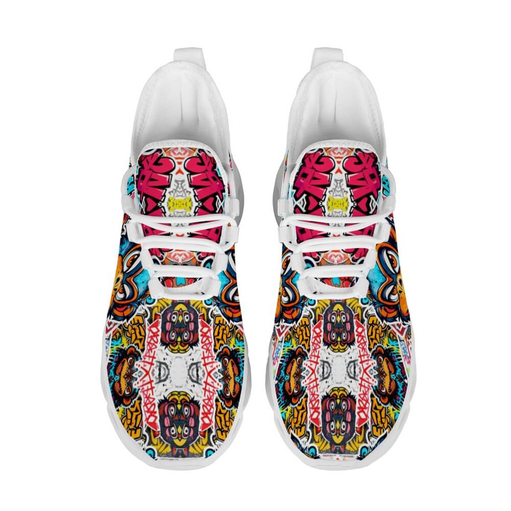 Exclusive Rebel Monkey Mascot Custom Sneaks Embodying Raw Street Culture