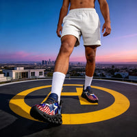 Americana Stars Liberty Glow Custom Sneaks Channeling Patriotic Street Art
