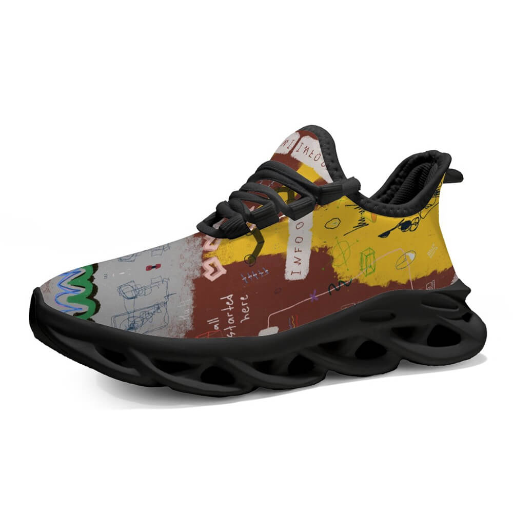 Limited Edition Abstract Graffiti Custom Sneaks Blending Raw Street Culture Drop