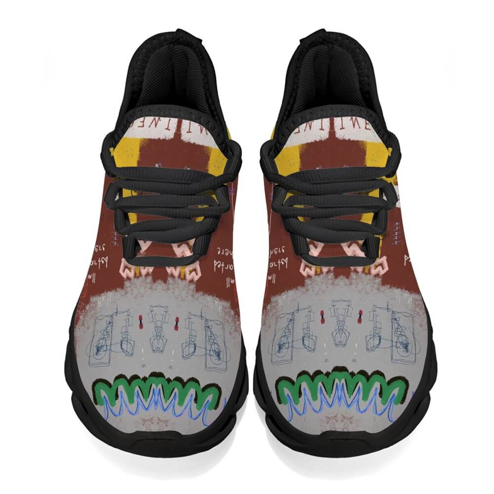 Limited Edition Abstract Graffiti Custom Sneaks Blending Raw Street Culture Drop