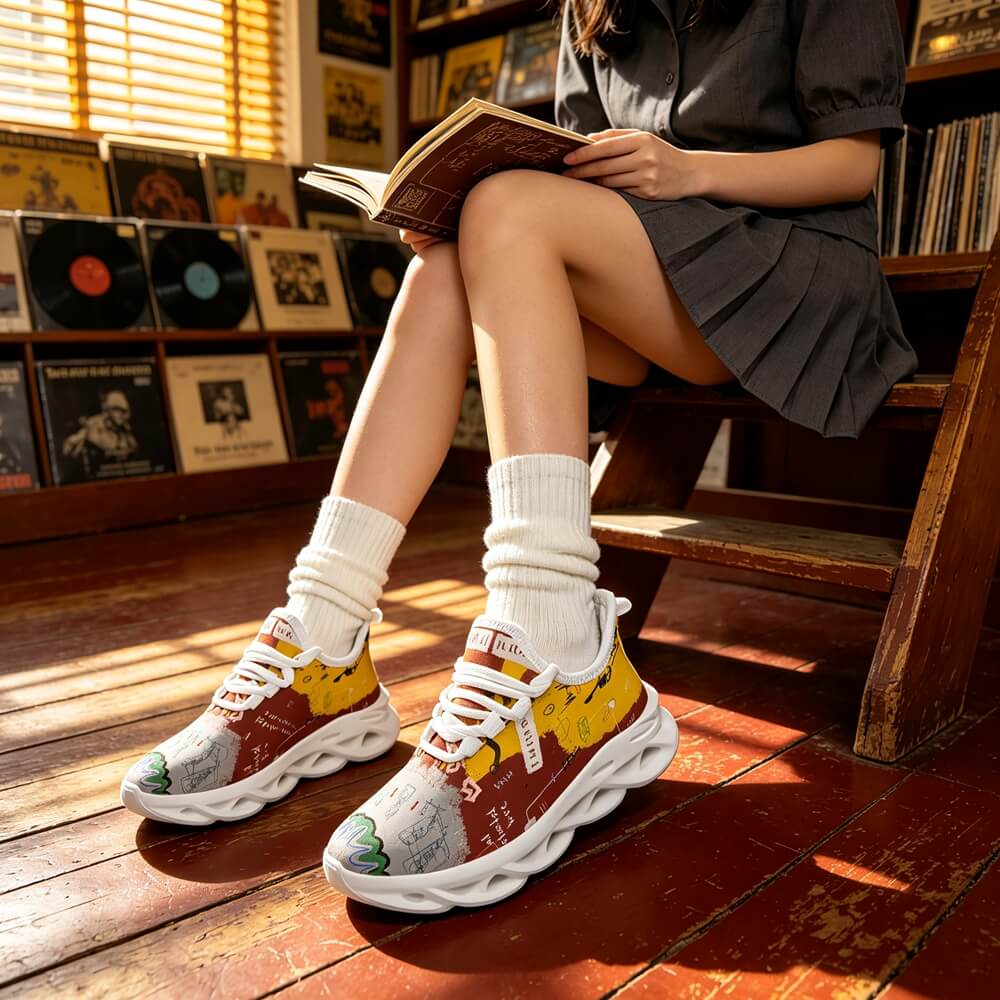 Limited Edition Abstract Graffiti Custom Sneaks Blending Raw Street Culture Drop