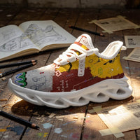 Limited Edition Abstract Graffiti Custom Sneaks Blending Raw Street Culture Drop