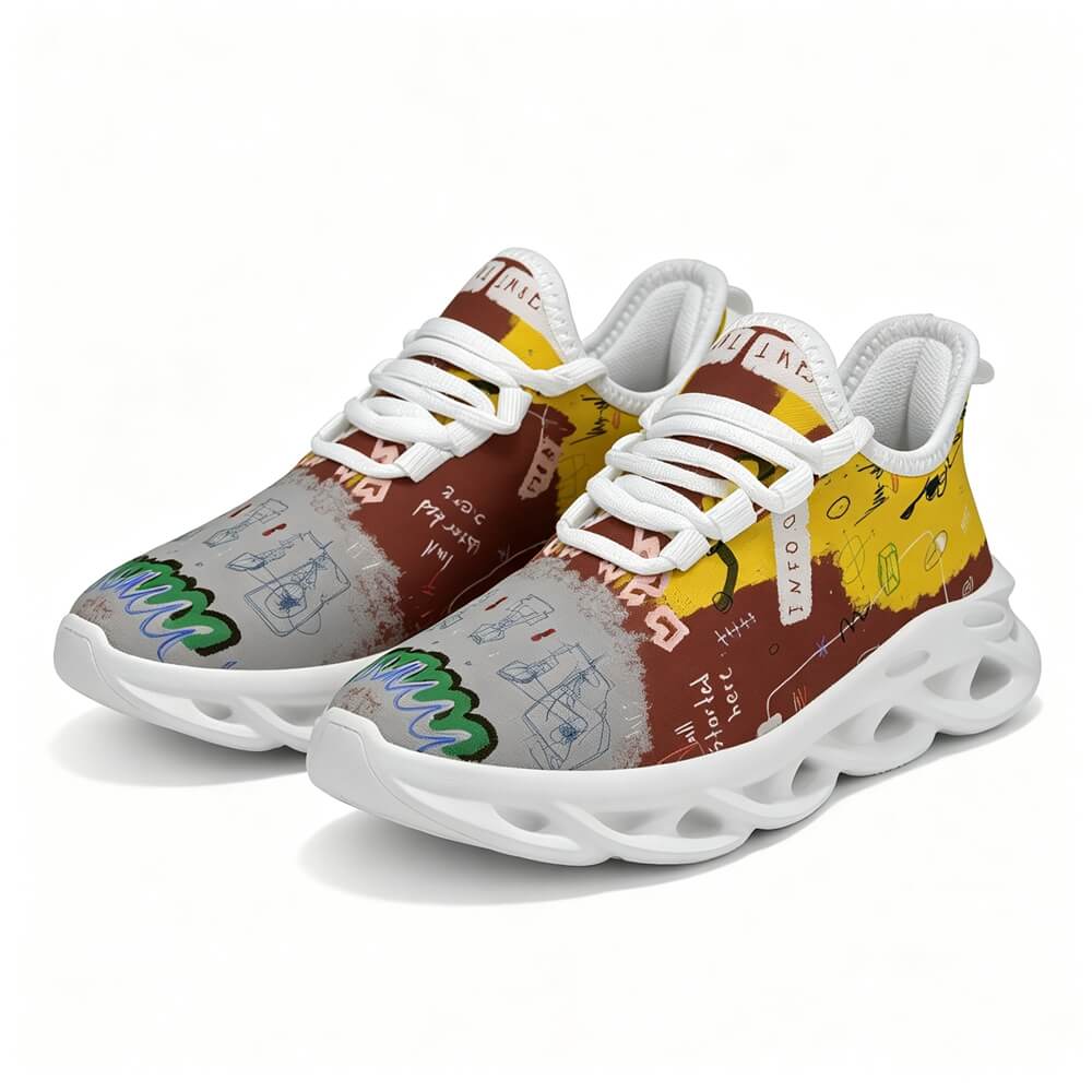 Limited Edition Abstract Graffiti Custom Sneaks Blending Raw Street Culture Drop