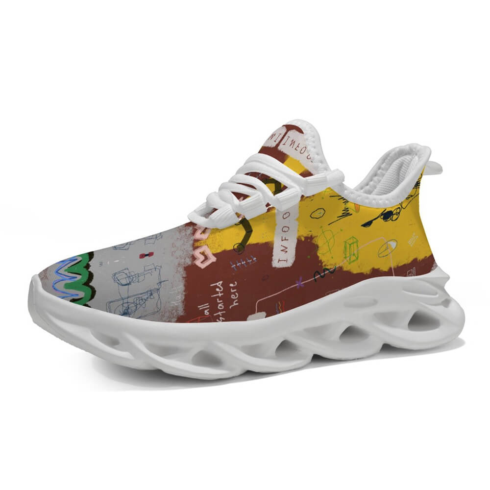 Limited Edition Abstract Graffiti Custom Sneaks Blending Raw Street Culture Drop
