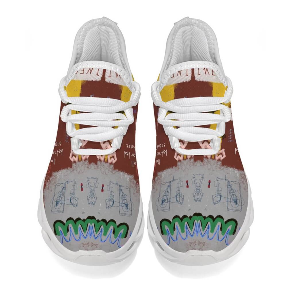 Limited Edition Abstract Graffiti Custom Sneaks Blending Raw Street Culture Drop