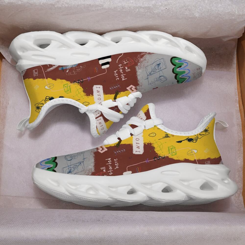 Limited Edition Abstract Graffiti Custom Sneaks Blending Raw Street Culture Drop