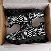 Exclusive Black & White Zebra Custom Sneaks Inspired By Urban Culture