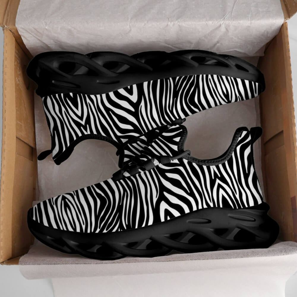 Exclusive Black & White Zebra Custom Sneaks Inspired By Urban Culture