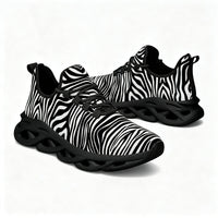 Exclusive Black & White Zebra Custom Sneaks Inspired By Urban Culture