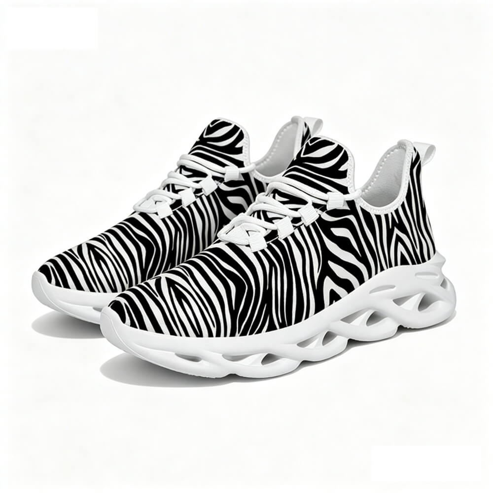 Exclusive Black & White Zebra Custom Sneaks Inspired By Urban Culture
