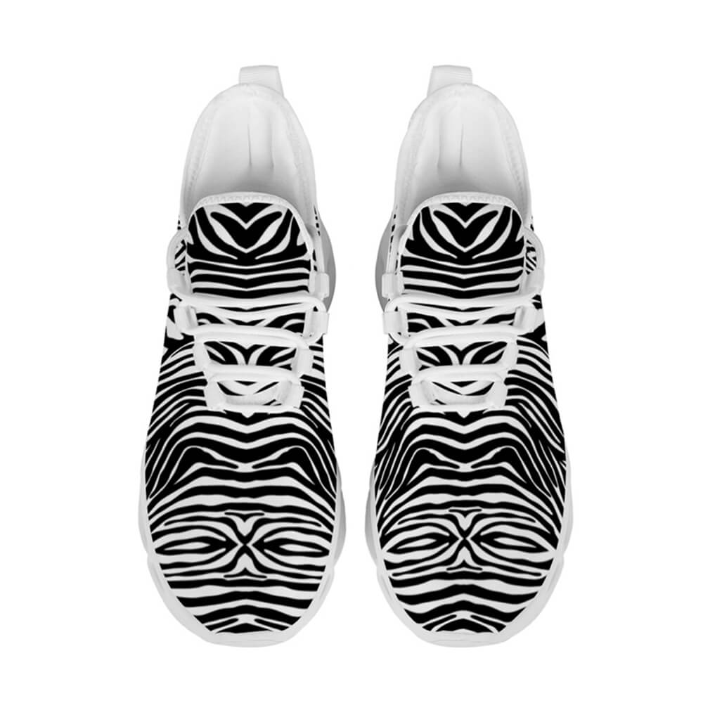 Exclusive Black & White Zebra Custom Sneaks Inspired By Urban Culture