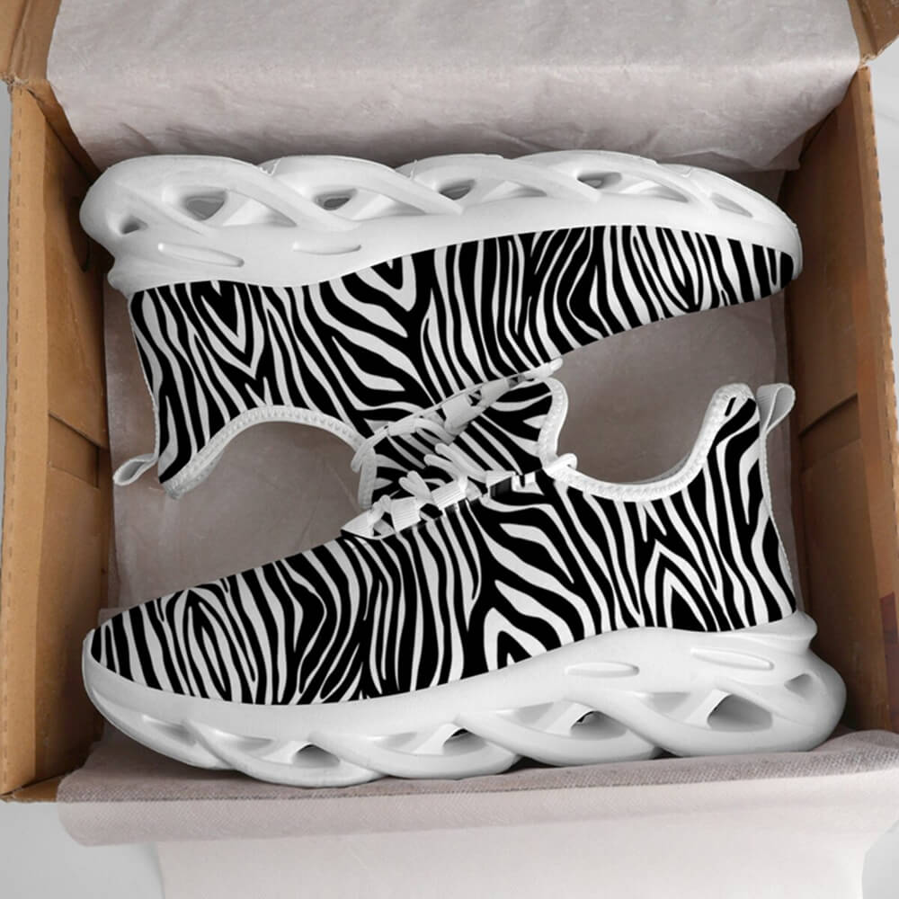 Exclusive Black & White Zebra Custom Sneaks Inspired By Urban Culture