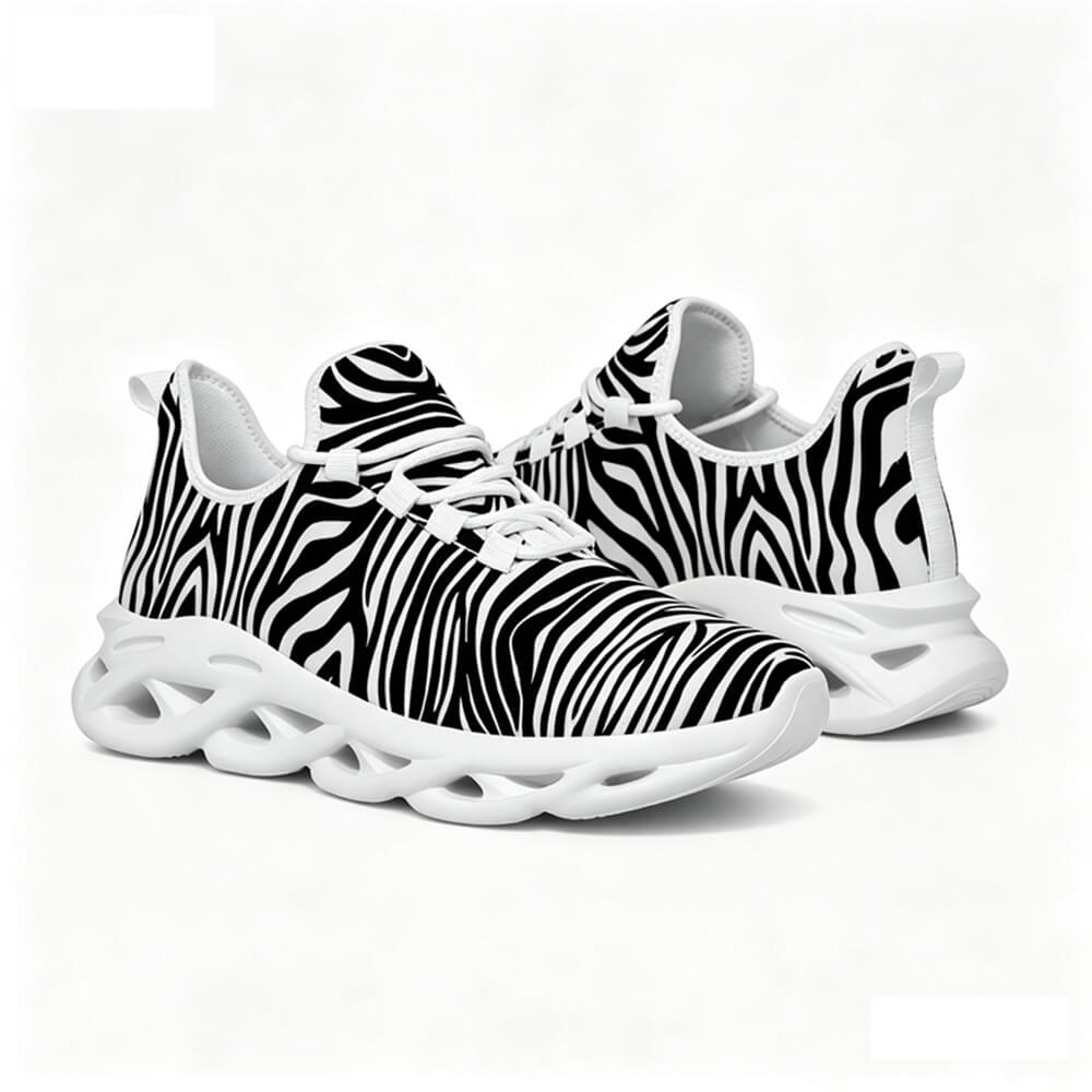 Exclusive Black & White Zebra Custom Sneaks Inspired By Urban Culture