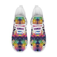 Signature Sugar Skull Pop Collage Custom Sneaks Echoing Cyber Pop Culture Drop