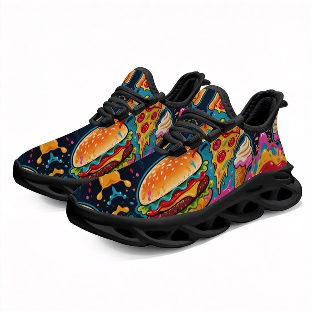 Exclusive Fast Food & Ice Cream Custom Sneaks Embodying Raw Street Culture