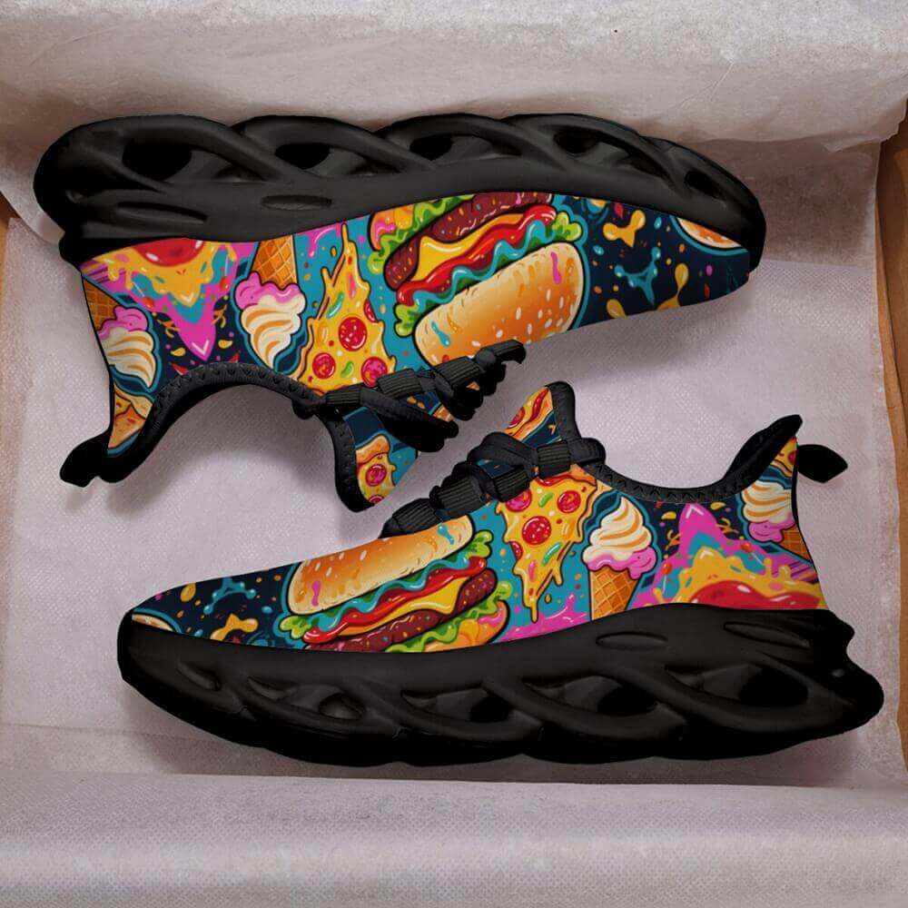 Exclusive Fast Food & Ice Cream Custom Sneaks Embodying Raw Street Culture