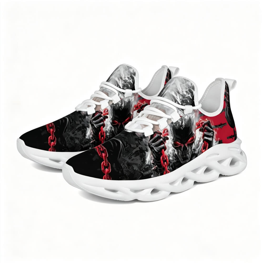 Midnight Chained Phantom Custom Sneaks Radiating Raw Metal Essence
