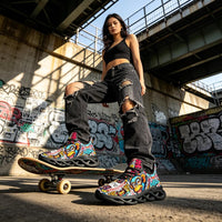 Exclusive Rebel Monkey Mascot Custom Sneaks Embodying Raw Street Culture