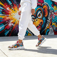Exclusive Rebel Monkey Mascot Custom Sneaks Embodying Raw Street Culture