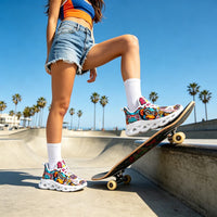 Exclusive Rebel Monkey Mascot Custom Sneaks Embodying Raw Street Culture