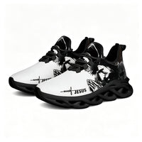 Exclusive Jesus Christ Praying Custom Sneaks Infused With Spiritual Art