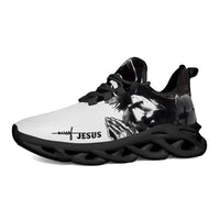 Exclusive Jesus Christ Praying Custom Sneaks Infused With Spiritual Art