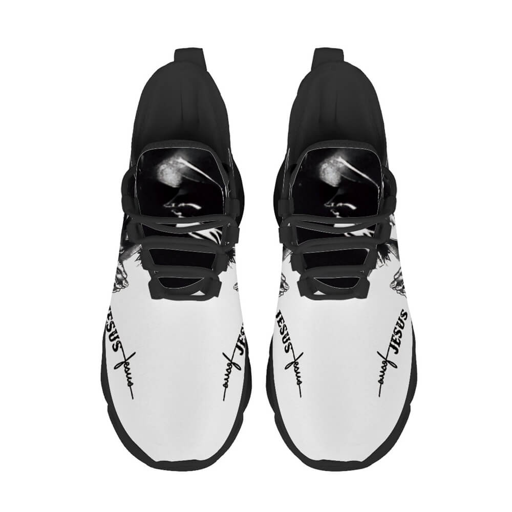 Exclusive Jesus Christ Praying Custom Sneaks Infused With Spiritual Art