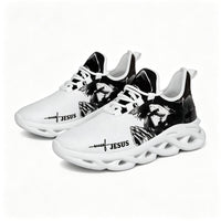 Exclusive Jesus Christ Praying Custom Sneaks Infused With Spiritual Art