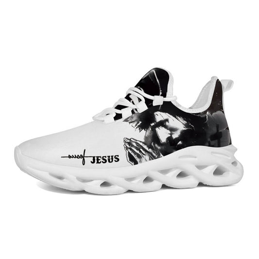 Exclusive Jesus Christ Praying Custom Sneaks Infused With Spiritual Art