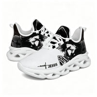 Exclusive Jesus Christ Praying Custom Sneaks Infused With Spiritual Art