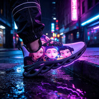 Exclusive Selfie Mode Anime Girls Custom Sneaks Inspired By Cyber Pop Culture