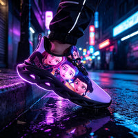 Exclusive Selfie Mode Anime Girls Custom Sneaks Inspired By Cyber Pop Culture