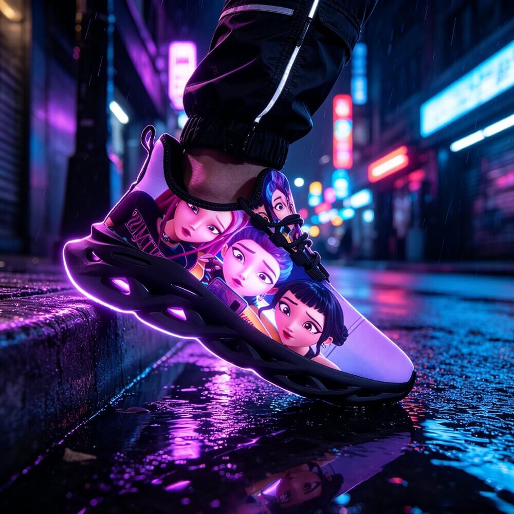 Exclusive Selfie Mode Anime Girls Custom Sneaks Inspired By Cyber Pop Culture