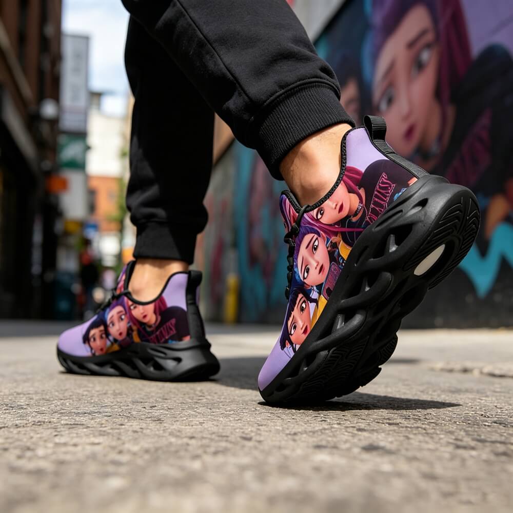 Exclusive Selfie Mode Anime Girls Custom Sneaks Inspired By Cyber Pop Culture