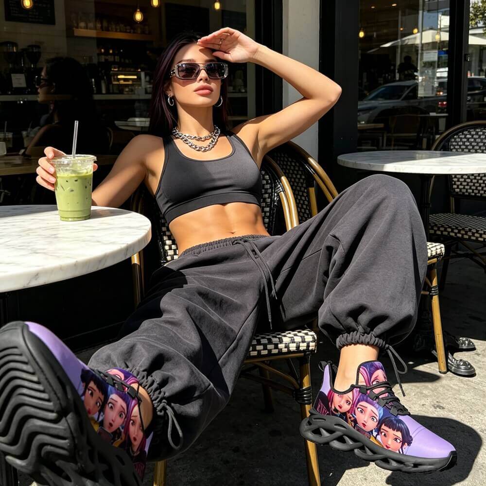 Exclusive Selfie Mode Anime Girls Custom Sneaks Inspired By Cyber Pop Culture