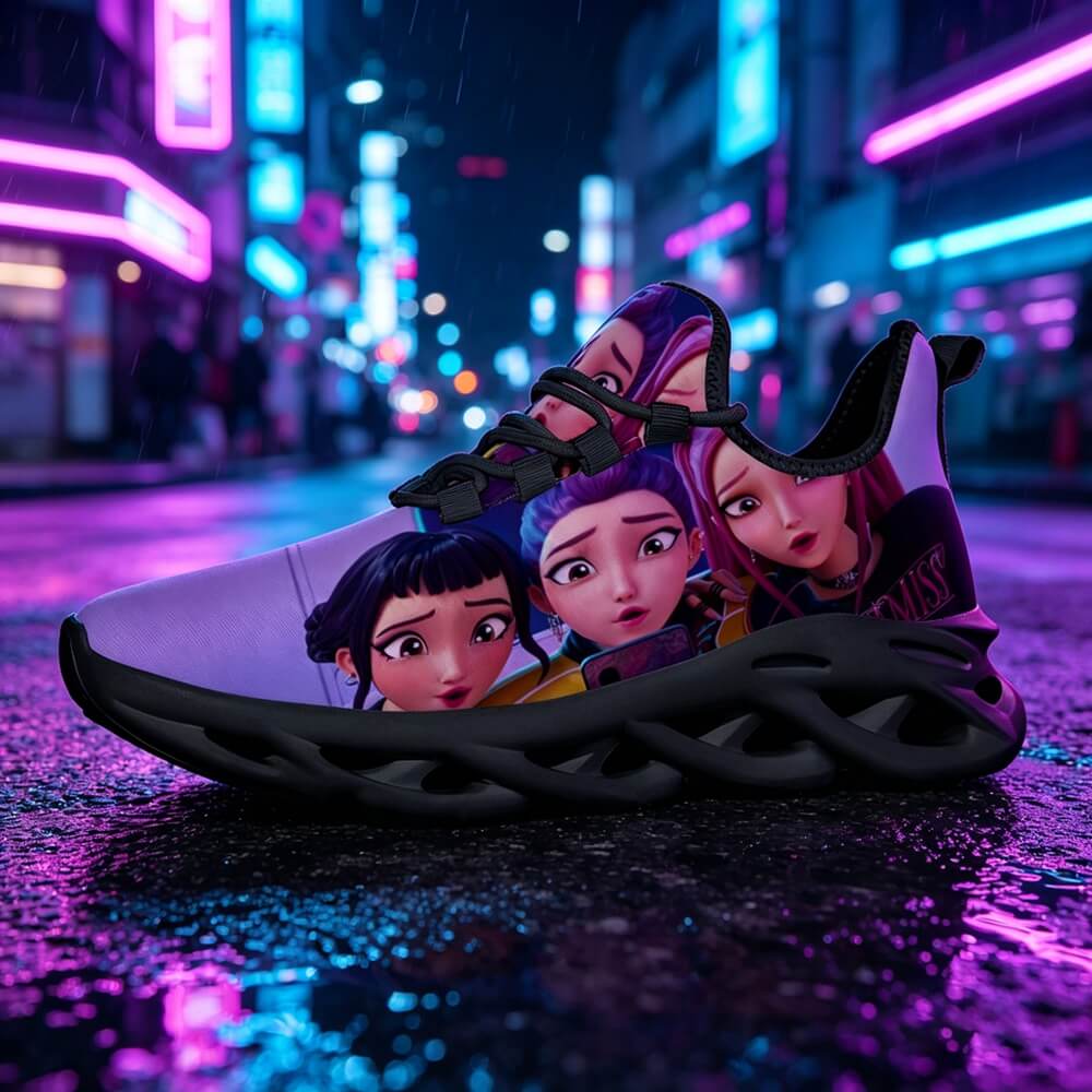 Exclusive Selfie Mode Anime Girls Custom Sneaks Inspired By Cyber Pop Culture