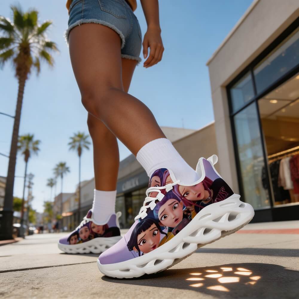 Exclusive Selfie Mode Anime Girls Custom Sneaks Inspired By Cyber Pop Culture