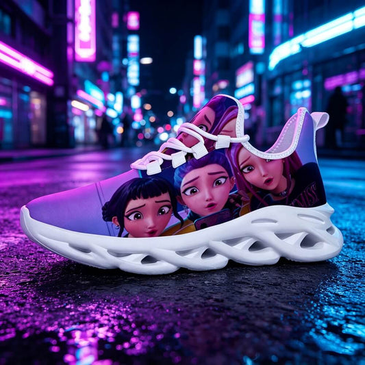 Exclusive Selfie Mode Anime Girls Custom Sneaks Inspired By Cyber Pop Culture