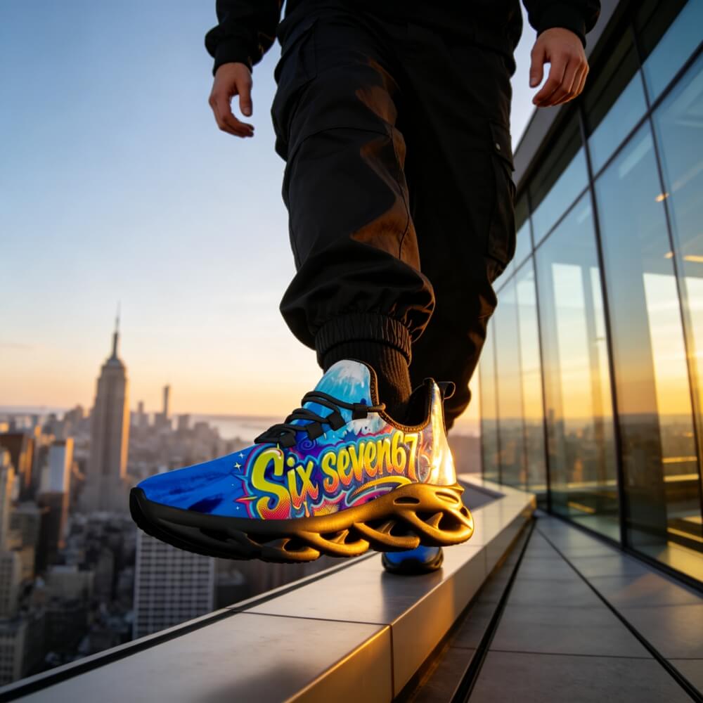Exclusive 67 Graffiti Lettering Custom Sneaks Echoing Raw Street Culture
