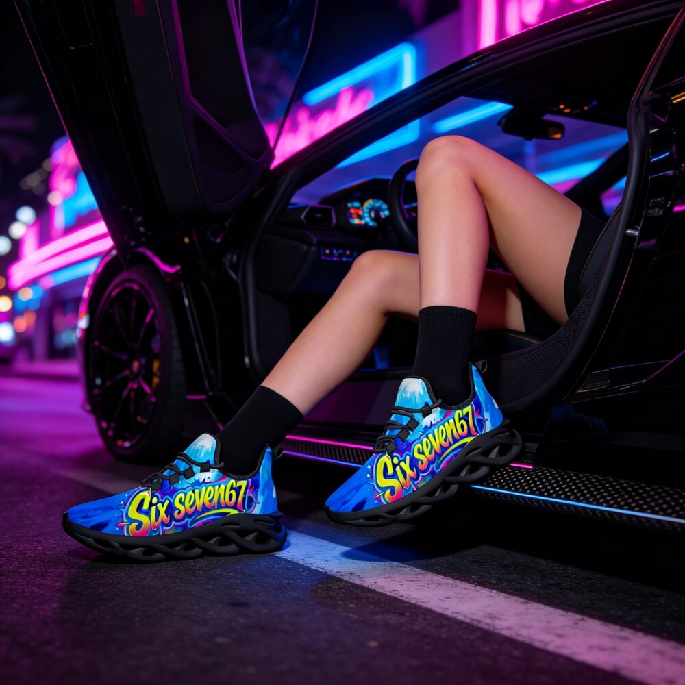 Exclusive 67 Graffiti Lettering Custom Sneaks Echoing Raw Street Culture