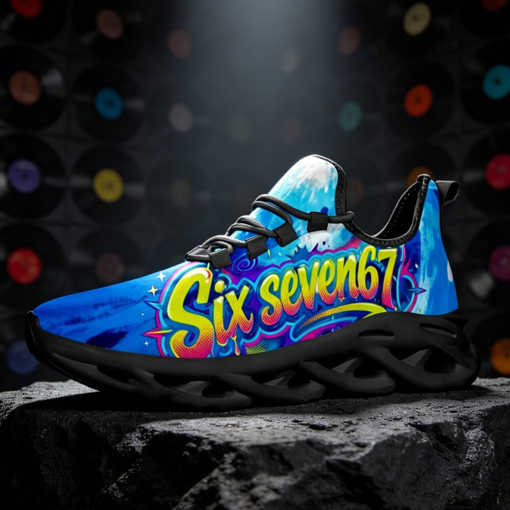 Exclusive 67 Graffiti Lettering Custom Sneaks Echoing Raw Street Culture
