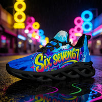 Exclusive 67 Graffiti Lettering Custom Sneaks Echoing Raw Street Culture