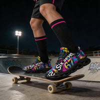 Pop Art 67 Graffiti Custom Sneaks Channelling Raw Street Identity Statement