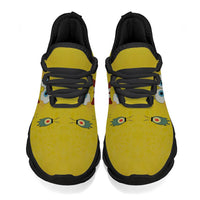 High-Contrast Yellow Sponge Custom Sneaks Inspired By Arcade Otaku Vibe