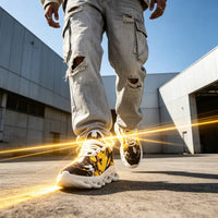 Electric Monster Shockwaves Custom Sneaks Embodying Neo Tokyo Otaku Vibe