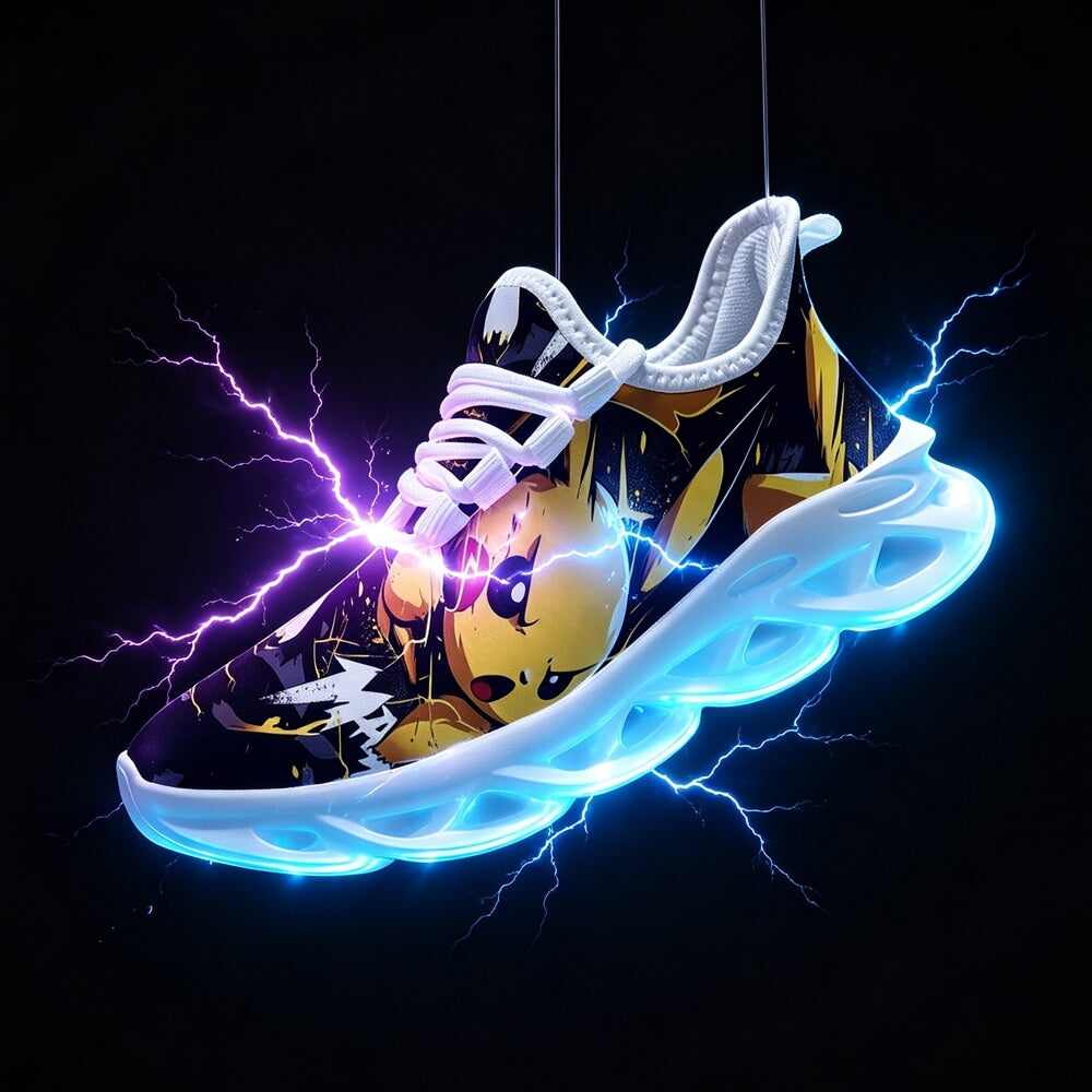 Electric Monster Shockwaves Custom Sneaks Embodying Neo Tokyo Otaku Vibe